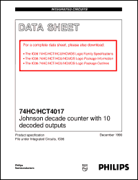 Click here to download 74HC4017DB Datasheet
