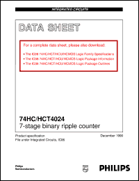 Click here to download 74HCT4024N Datasheet