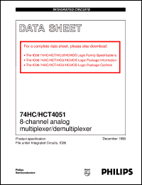 Click here to download 74HC4051 Datasheet