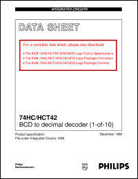 Click here to download 74HC42 Datasheet