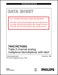 Click here to download 74HC4353U Datasheet