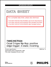 Click here to download 74HCT534N Datasheet
