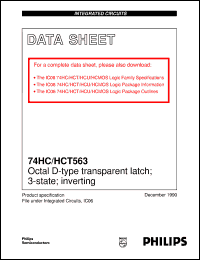 Click here to download 74HC563D Datasheet