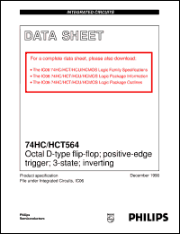 Click here to download 74HCT564U Datasheet