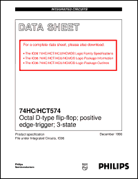 Click here to download 74HCT574DB Datasheet