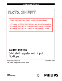Click here to download 74HCT597D Datasheet