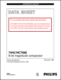 Click here to download 74HC688NB Datasheet