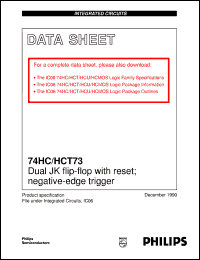 Click here to download 74HC73 Datasheet
