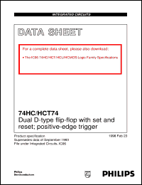Click here to download 74HC74 Datasheet