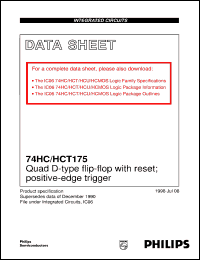 Click here to download 74HCT175DB Datasheet