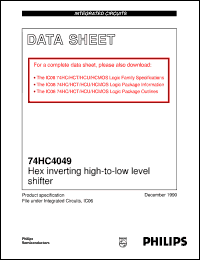 Click here to download 74HC4049U Datasheet