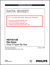 Click here to download HEF4013BU Datasheet