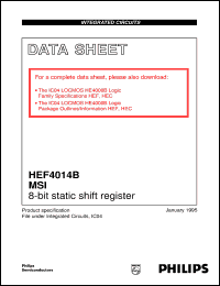 Click here to download HEF4014BP Datasheet