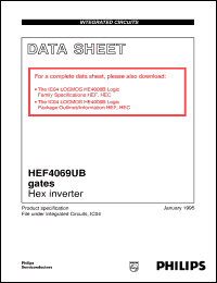 Click here to download HEF4069UBDB Datasheet