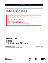 Click here to download HEF4075BU Datasheet