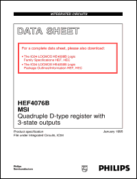 Click here to download HEF4076BU Datasheet