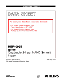 Click here to download HEF4093BP Datasheet