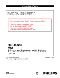 Click here to download HEF4512BDB Datasheet