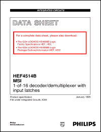 Click here to download HEF4514BDB Datasheet