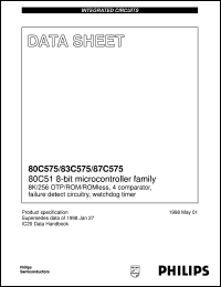Click here to download P80C575EHPN Datasheet