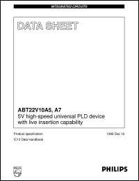 Click here to download ABT22V10A5 Datasheet