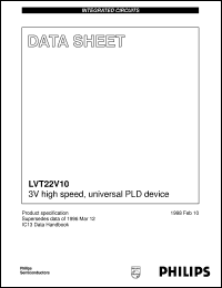 Click here to download LVT22V10 Datasheet