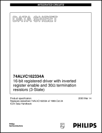 Click here to download 74ALVC162334A Datasheet