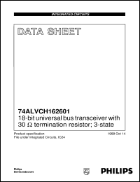 Click here to download 74ALVCH162601DGG Datasheet
