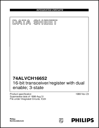 Click here to download 74ALVCH16652 Datasheet