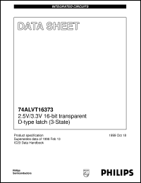 Click here to download 74ALVT16373DL Datasheet