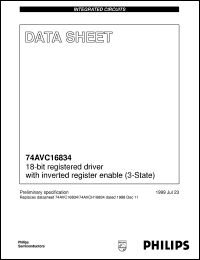 Click here to download 74AVC16834 Datasheet