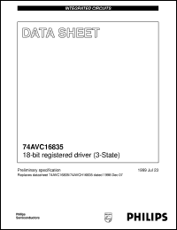 Click here to download 74AVC16835 Datasheet