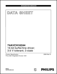Click here to download 74AVCH16244 Datasheet