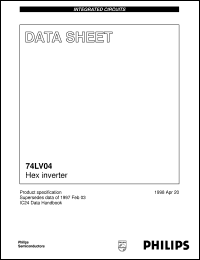 Click here to download 74LV04 Datasheet