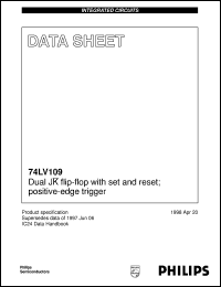 Click here to download 74LV109D Datasheet