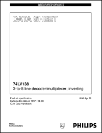 Click here to download 74LV138DB Datasheet
