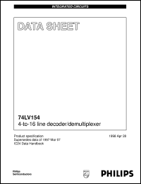 Click here to download 74LV154DB Datasheet