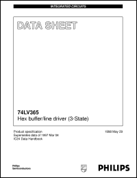 Click here to download 74LV365PW Datasheet