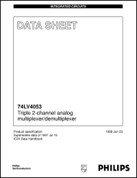 Click here to download 74LV4053U Datasheet