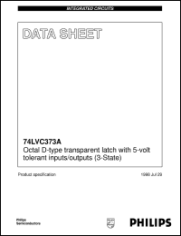 Click here to download 74LVC373AD Datasheet