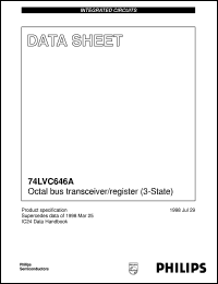 Click here to download 74LVC646APW Datasheet