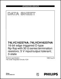 Click here to download 74LVCH162374ADL Datasheet