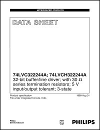 Click here to download 74LVCH322244A Datasheet
