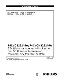 Click here to download 74LVCH322245A Datasheet