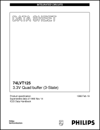 Click here to download 74LVT125PW Datasheet