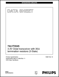 Click here to download 74LVT2245D Datasheet