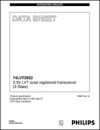 Click here to download 74LVT2952PW Datasheet