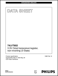 Click here to download 74LVT652DB Datasheet