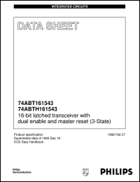 Click here to download 74ABT161543 Datasheet