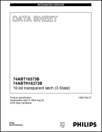Click here to download 74ABT16373BDL Datasheet